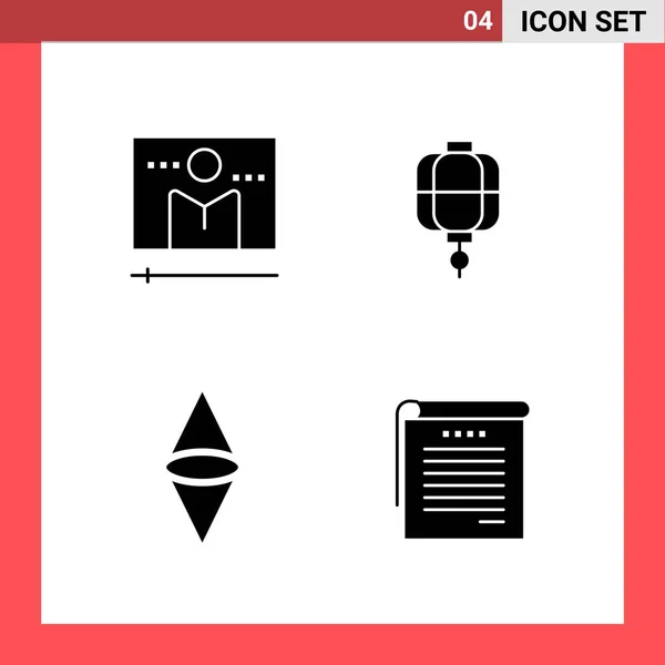 Conjunto Iconos Creativos Universales Simplemente Vector Ilustraciones Para Aplicaciones Web — Vector de stock