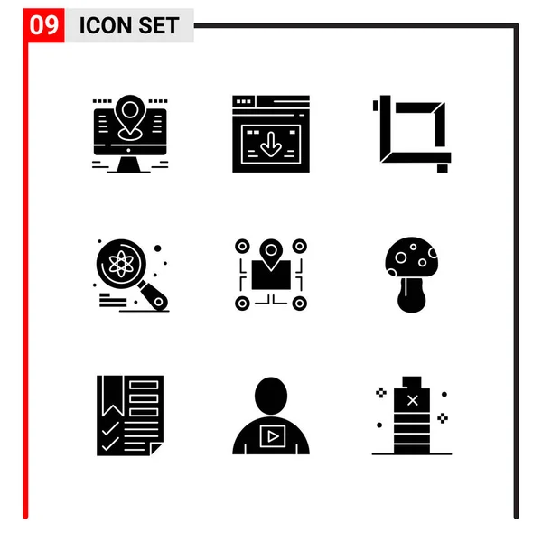 Set Universeller Kreativer Symbole Einfach Vektorillustrationen Für Web Und Mobile — Stockvektor