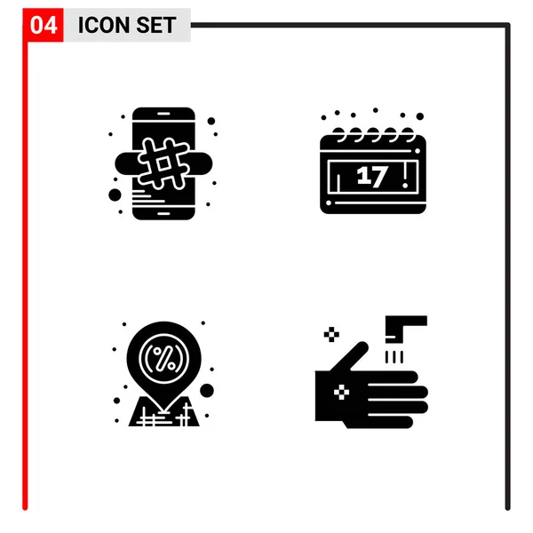 Set Universeller Kreativer Symbole Einfach Vektorillustrationen Für Web Und Mobile — Stockvektor