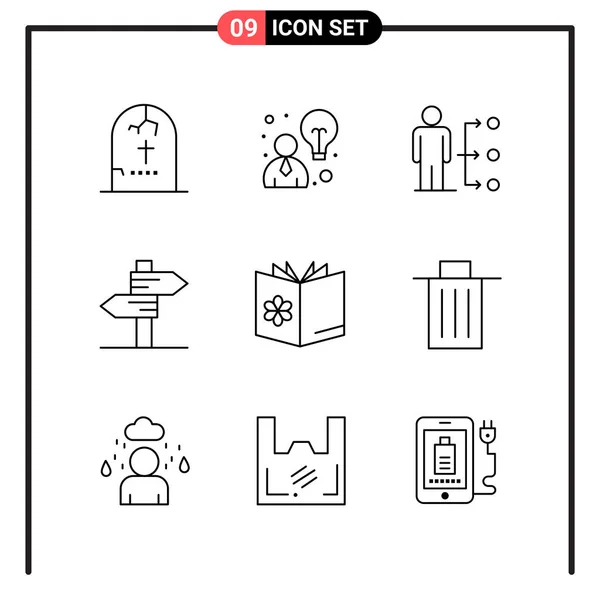 Conjunto Iconos Creativos Universales Simplemente Vector Ilustraciones Para Aplicaciones Web — Archivo Imágenes Vectoriales