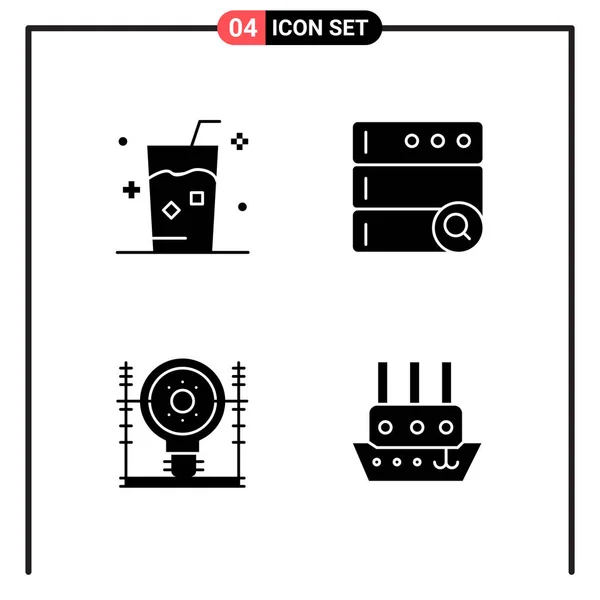 Set Universeller Kreativer Symbole Einfach Vektorillustrationen Für Web Und Mobile — Stockvektor