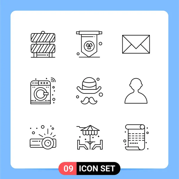 Set Universal Creative Icons Simply Vector Illustrations Web Mobile Apps — Stock Vector