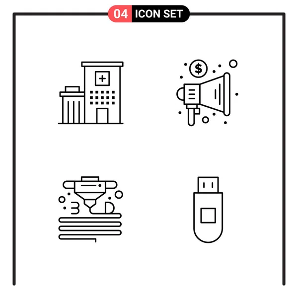 Set of 25 Universal Business Icons Vector — Stockový vektor