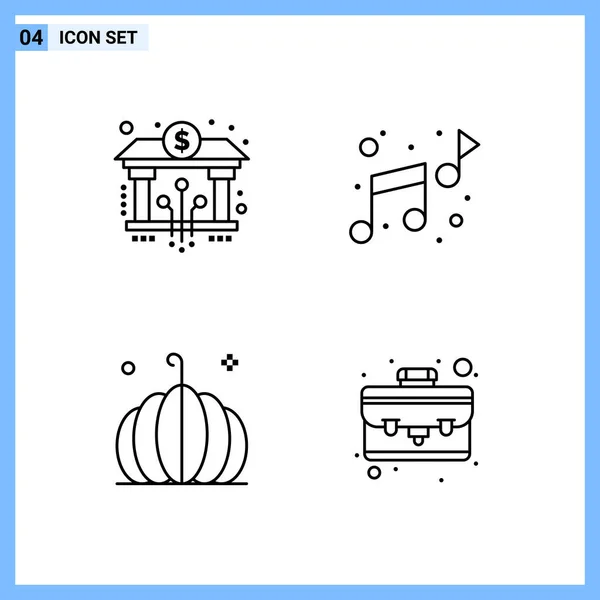 Conjunto Iconos Creativos Universales Simplemente Vector Ilustraciones Para Aplicaciones Web — Vector de stock