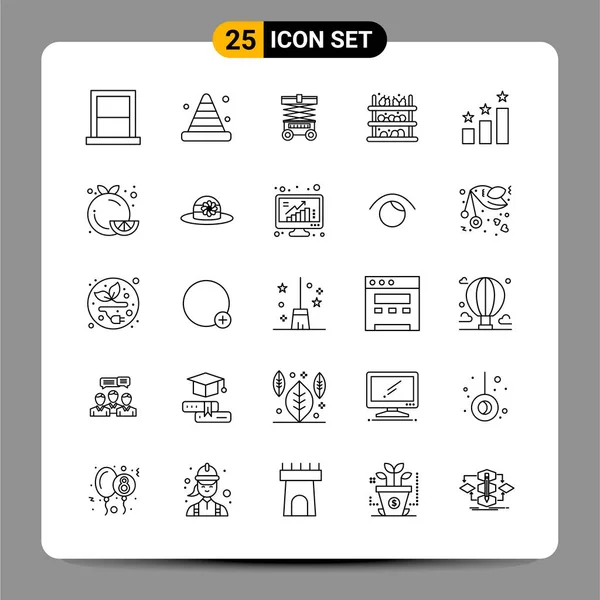 Set Universal Creative Icons Simply Vector Illustrations Web Mobile Apps — Stock Vector