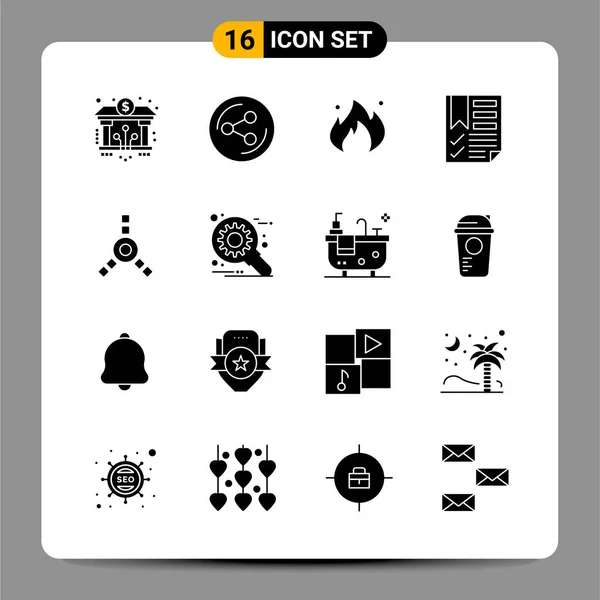 Conjunto Iconos Creativos Universales Simplemente Vector Ilustraciones Para Aplicaciones Web — Vector de stock