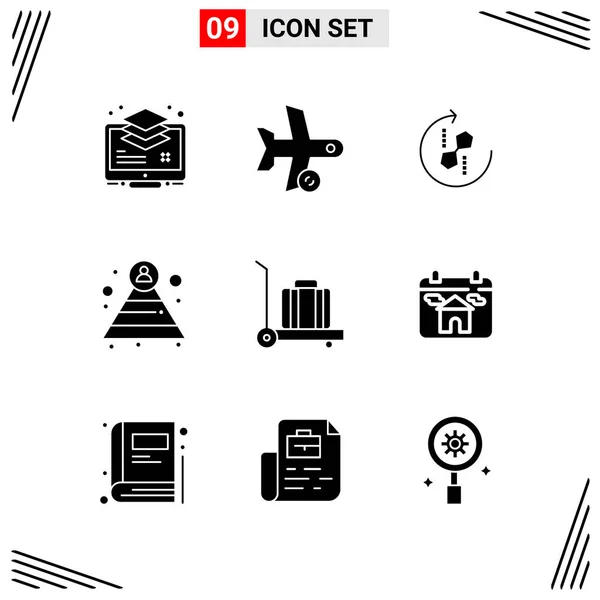 Conjunto Iconos Creativos Universales Simplemente Vector Ilustraciones Para Aplicaciones Web — Vector de stock