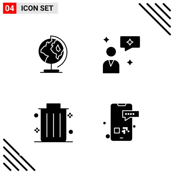 Conjunto Iconos Creativos Universales Simplemente Vector Ilustraciones Para Aplicaciones Web — Vector de stock