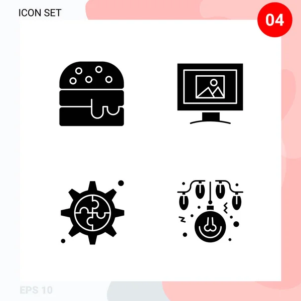 Conjunto Iconos Creativos Universales Simplemente Vector Ilustraciones Para Aplicaciones Web — Vector de stock