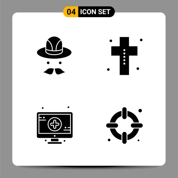 Conjunto Iconos Creativos Universales Simplemente Vector Ilustraciones Para Aplicaciones Web — Archivo Imágenes Vectoriales