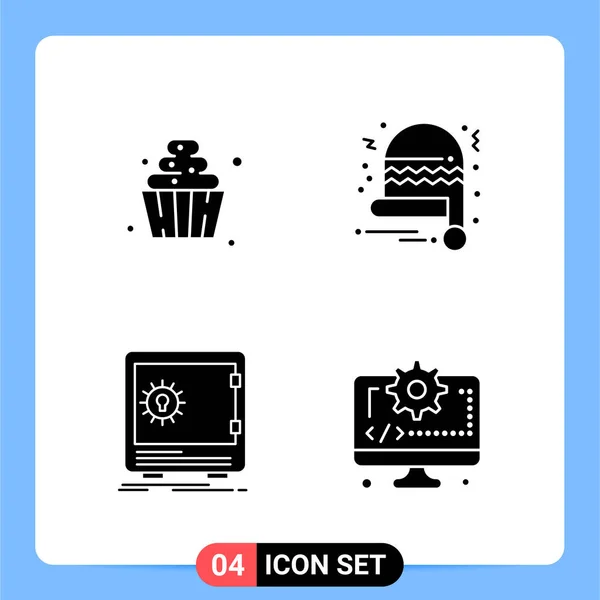 Set Dari Ikon Kreatif Universal Cukup Ilustrasi Vektor Untuk Aplikasi - Stok Vektor