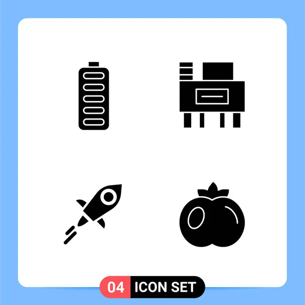 Conjunto Iconos Creativos Universales Simplemente Vector Ilustraciones Para Aplicaciones Web — Vector de stock