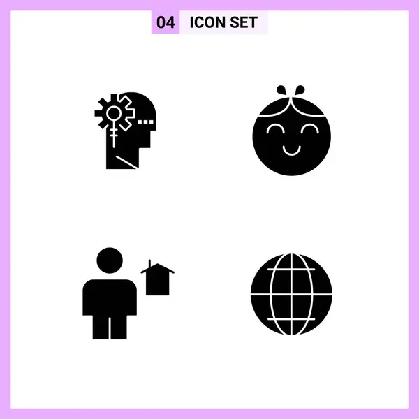 Set Universal Creative Icons Simply Vector Illustrations Web Mobile Apps — Stock Vector