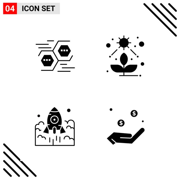 Conjunto Iconos Creativos Universales Simplemente Vector Ilustraciones Para Aplicaciones Web — Vector de stock