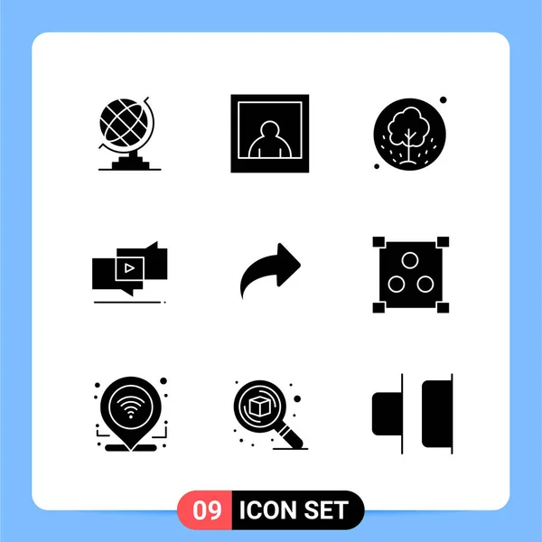 Conjunto Iconos Creativos Universales Simplemente Vector Ilustraciones Para Aplicaciones Web — Vector de stock