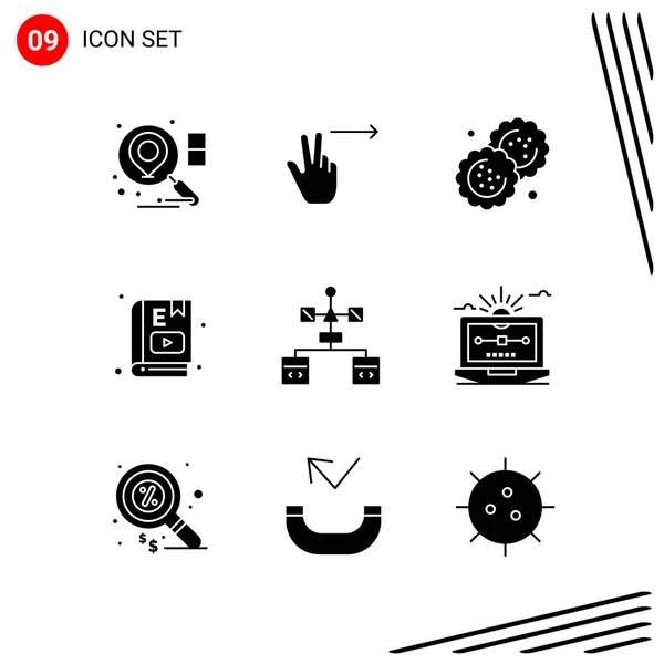 Conjunto Iconos Creativos Universales Simplemente Vector Ilustraciones Para Aplicaciones Web — Vector de stock