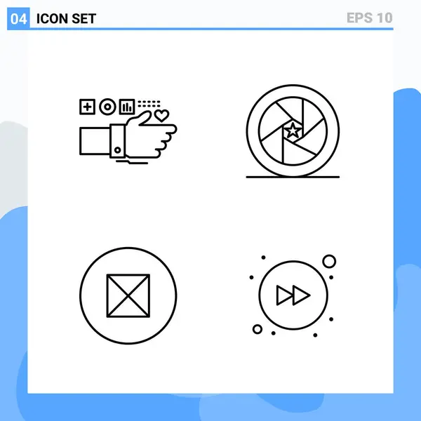 Conjunto de 16 iconos universales Vector de negocios — Vector de stock