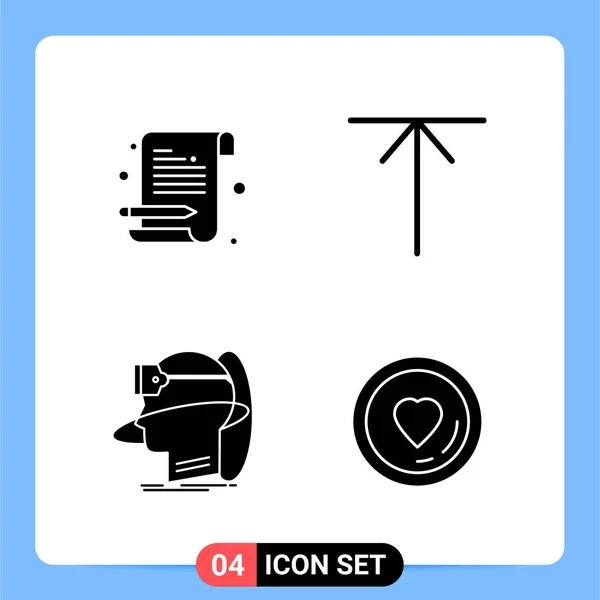 Conjunto Iconos Creativos Universales Simplemente Vector Ilustraciones Para Aplicaciones Web — Archivo Imágenes Vectoriales