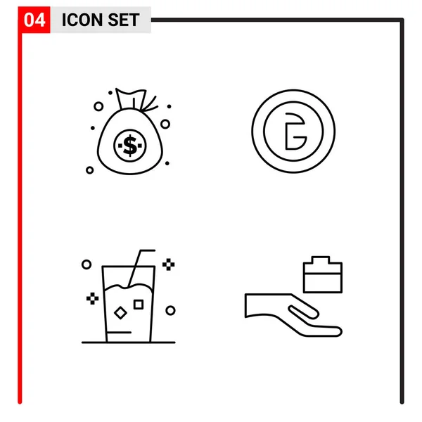 Set Universal Creative Icons Simply Vector Illustrations Web Mobile Apps — Stock Vector