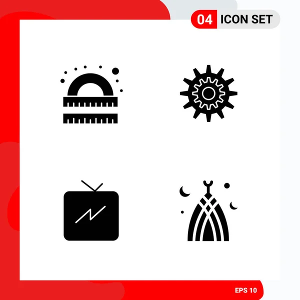 Conjunto Iconos Creativos Universales Simplemente Vector Ilustraciones Para Aplicaciones Web — Vector de stock