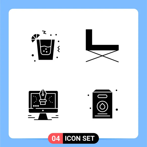 Conjunto Iconos Creativos Universales Simplemente Vector Ilustraciones Para Aplicaciones Web — Vector de stock