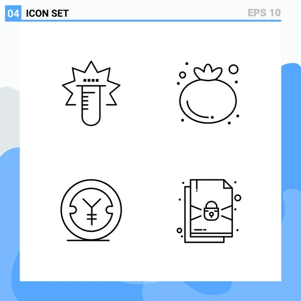 Set Universal Creative Icons Simply Vector Illustrations Web Mobile Apps — Stock Vector