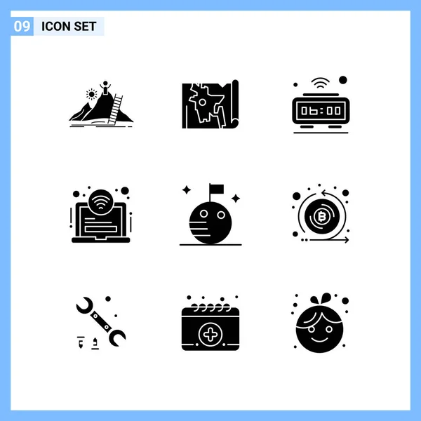 Set Universal Creative Icons Simply Vector Illustrations Web Mobile Apps — Stock Vector