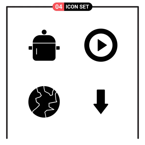 Set Universal Creative Icons Simply Vector Illustrations Web Mobile Apps — Stock Vector