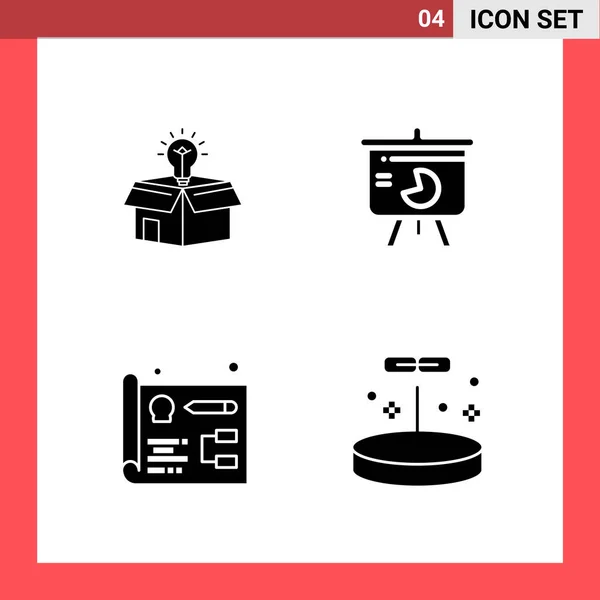 Conjunto Iconos Creativos Universales Simplemente Vector Ilustraciones Para Aplicaciones Web — Archivo Imágenes Vectoriales