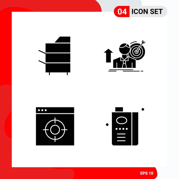 Set Dari Ikon Kreatif Universal Cukup Ilustrasi Vektor Untuk Aplikasi - Stok Vektor