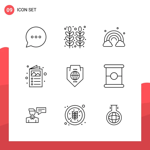 Set de 25 iconos de negocio universales Vector — Vector de stock