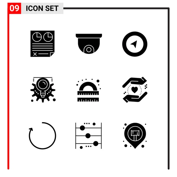 Set Dari Ikon Kreatif Universal Cukup Ilustrasi Vektor Untuk Aplikasi - Stok Vektor