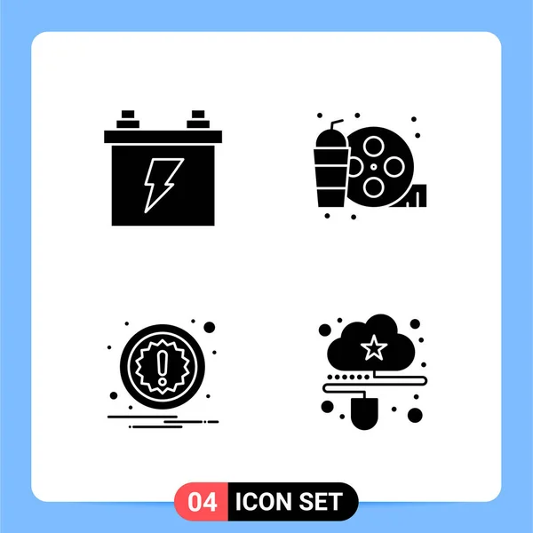 Conjunto Iconos Creativos Universales Simplemente Vector Ilustraciones Para Aplicaciones Web — Archivo Imágenes Vectoriales