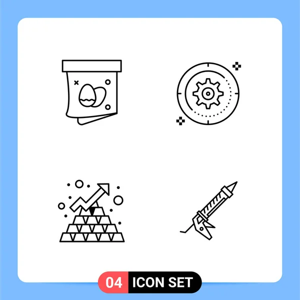 Set de 25 iconos de negocio universales Vector — Vector de stock