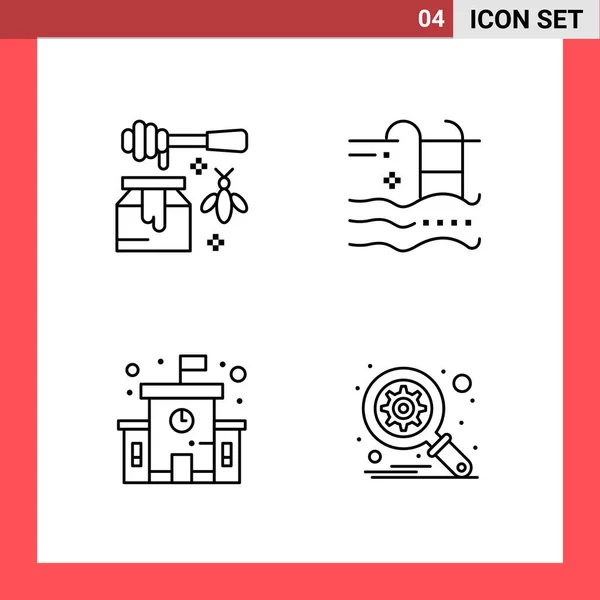 Set of 25 Universal Business Icons Vector — Stockový vektor