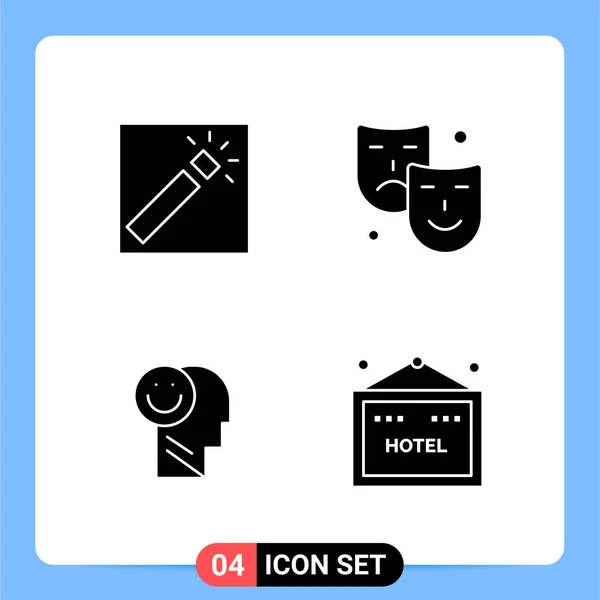 Conjunto Iconos Creativos Universales Simplemente Vector Ilustraciones Para Aplicaciones Web — Archivo Imágenes Vectoriales