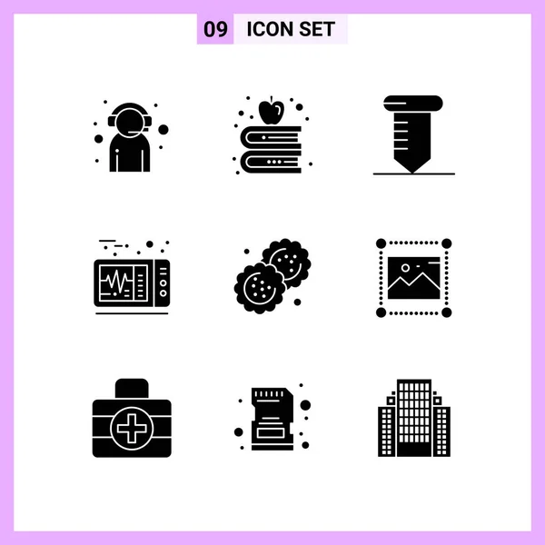 Set Universal Creative Icons Simply Vector Illustrations Web Mobile Apps — Stock Vector