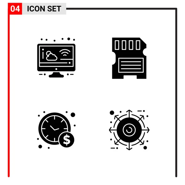 Set Universal Creative Icons Simply Vector Illustrations Web Mobile Apps — Stock Vector