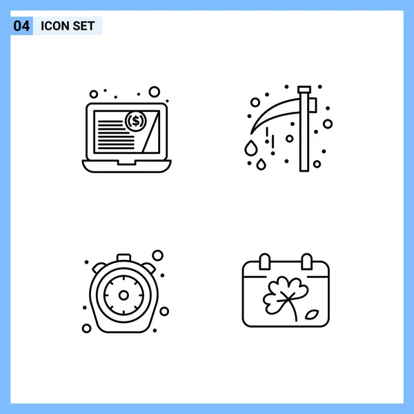 Conjunto Iconos Creativos Universales Simplemente Vector Ilustraciones Para Aplicaciones Web — Vector de stock