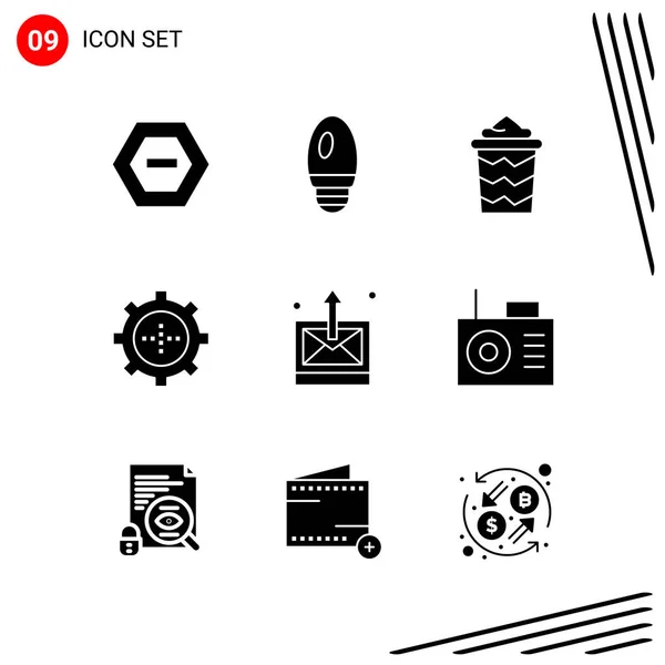 Conjunto Iconos Creativos Universales Simplemente Vector Ilustraciones Para Aplicaciones Web — Vector de stock