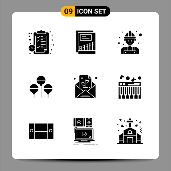 Set Icoane Creative Universale Pur Simplu Ilustrații Vectoriale Pentru Aplicații — Vector de stoc