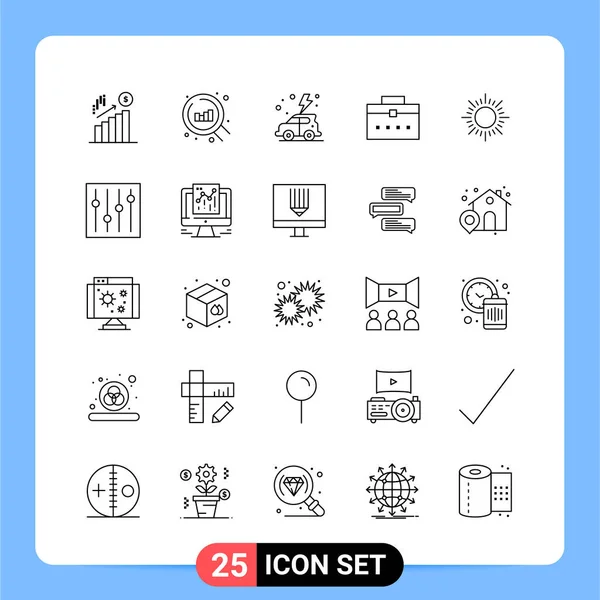 Conjunto Iconos Creativos Universales Simplemente Vector Ilustraciones Para Aplicaciones Web — Vector de stock