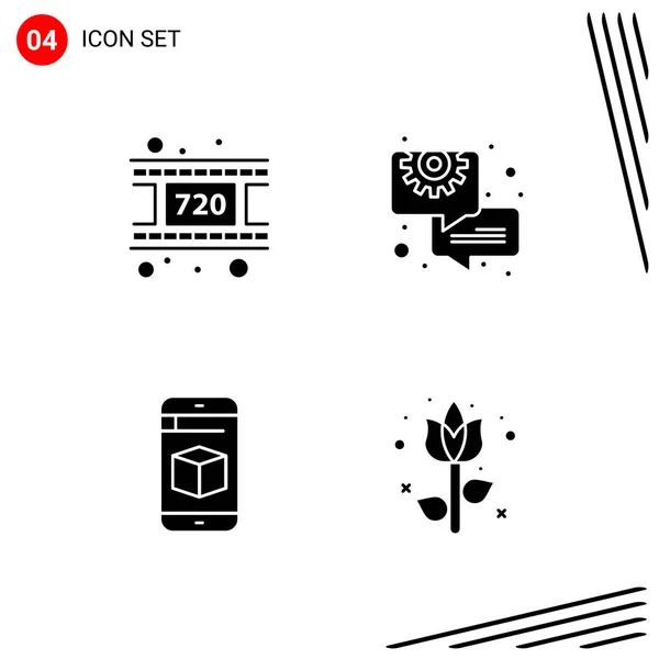 Conjunto Iconos Creativos Universales Simplemente Vector Ilustraciones Para Aplicaciones Web — Vector de stock