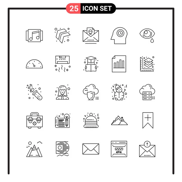 Set Universal Creative Icons Simply Vector Illustrations Web Mobile Apps — Stock Vector