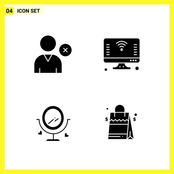 Set Universeller Kreativer Symbole Einfach Vektorillustrationen Für Web Und Mobile — Stockvektor