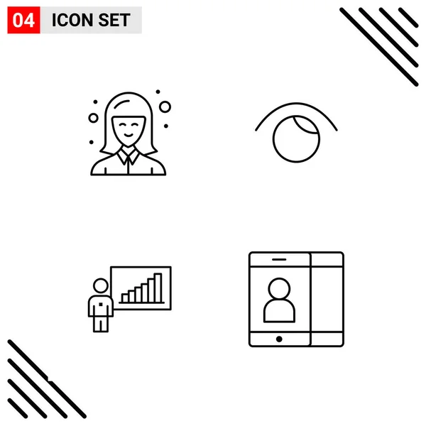 Set Universal Creative Icons Simply Vector Illustrations Web Mobile Apps — Stock Vector