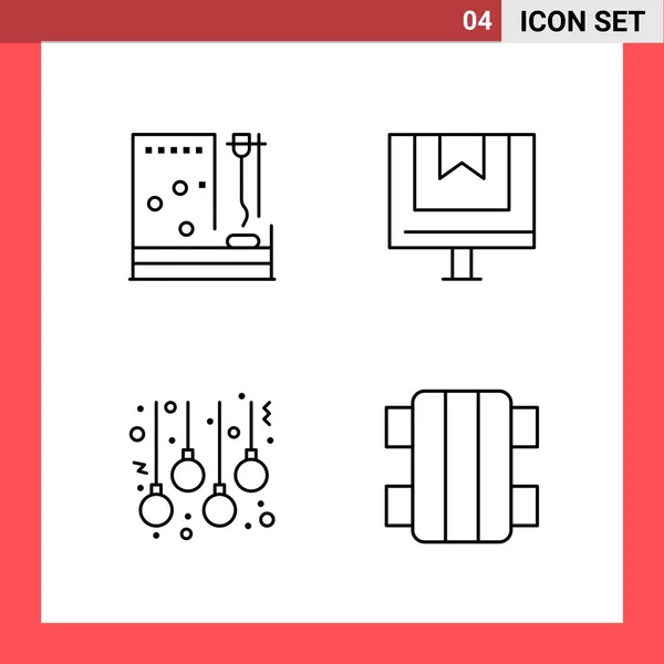 Set Universal Creative Icons Simply Vector Illustrations Web Mobile Apps — Stock Vector