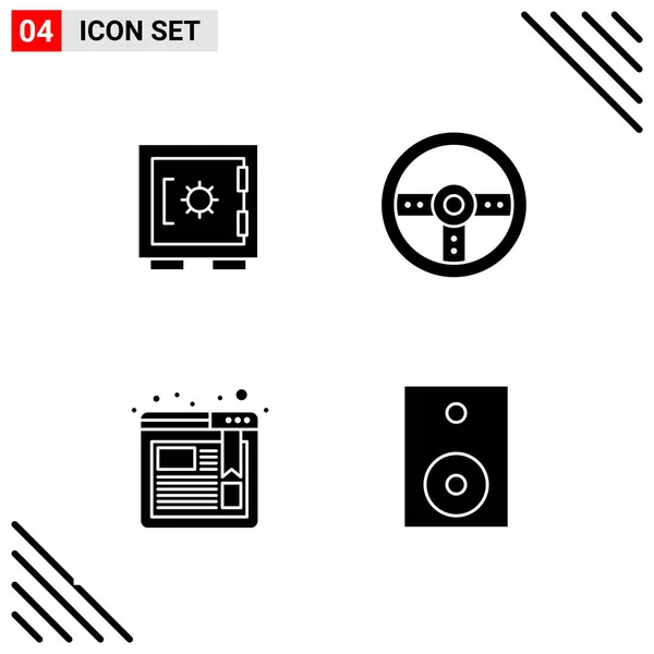 Set Universal Creative Icons Simply Vector Illustrations Web Mobile Apps — Stock Vector