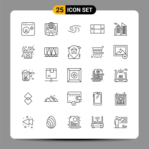 Set of 25 Universal Business Icons Vector — Stock Vector