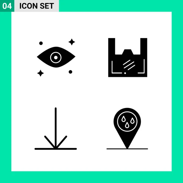 Conjunto Iconos Creativos Universales Simplemente Vector Ilustraciones Para Aplicaciones Web — Archivo Imágenes Vectoriales